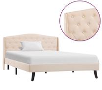 Кровать полтора места VLX Bed Frame, 120 x 200 cm, кремовый цв., без матраса, с решеткой