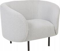 Krėslas Beliani Loen, balta sp./juoda sp., 70 cm x 105 cm x 79 cm