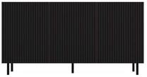 Komoda Kama 3 Slim, juoda sp., 78 cm x 150 cm x 40 cm