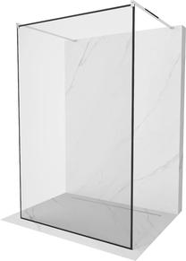 Dušo sienelė Mexen Kioto Walk-in, 130 cm x 200 cm, juoda sp./chromo sp./grūdintas