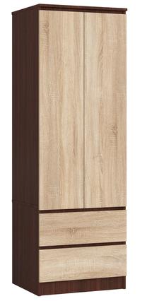 Spinta Akord S60, riešuto sp./sonoma ąžuolo sp., 51 cm x 60 cm x 180 cm