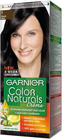 Matu krāsa Garnier Color Naturals, melns krās., 1, 60 ml