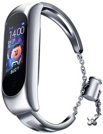 Dirželis Hurtel, Metal Xiaomi Mi Band 6 / 5 / 4 / 3, sidabro sp.