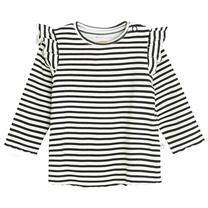 Krekls ar garām piedurknēm, klasisks, meitenēm/mazuļiem Cool Club Stripes CCG2702559, balta krās./melna krās., 86 cm