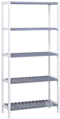 Lentyna Songmics Storage Rack, balta/pilka, 60 cm x 26 cm x 130 cm