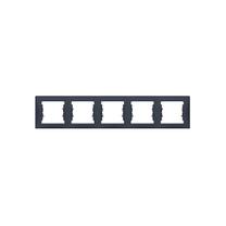 Рамка Schneider Electric Sedna SDN5800970, черный цв. 5 мест.