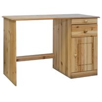 Rakstāmgalds ar skapi VLX Solid Pine Wood 325528, 110 cm x 50 cm, 74 cm, bēša krās.