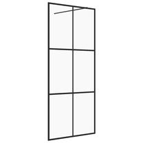 Dušas siena VLX Walk-In 151026, 115 cm x 195 cm, caurspīdīga krās./melna krās./caurspīdīgs
