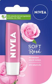 Lūpu balzams Nivea Soft Rose, 4.8 g, -