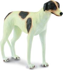 Фигурка-игрушка Collecta Greyhound 88187, 9.5 см, коричневый цв./белый цв.