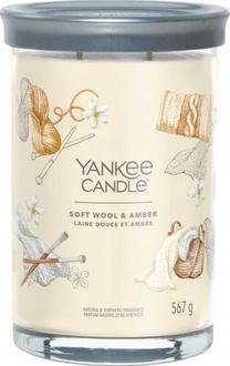 Свеча, ароматическая Yankee Candle Soft Wool & Amber, 100 час, 567 г, белый цв.