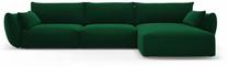 Kampinė sofa Cosmopolitan Design Matera, žalia sp., dešininė, 171 x 308 cm x 85 cm