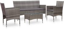 Āra mēbeļu komplekts VLX 4 Piece Garden Lounge Set with Cushions