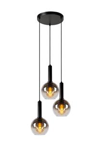 Valgusti rippuv Lucide Marius 45402/13/30, E27, 3 x 40 W, hall v. / must v., 20 x 20 cm