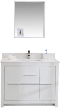 Vannas istabas mēbeļu komplekts Kalune Design Superior 42, balta krās., 54 cm x 105 cm x 86 cm