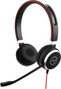 Vadu austiņas Jabra Evolve 40 USB-C, melna krās.