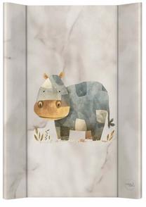 Pārtinamā virsma Ceba Baby Basic Cosy Hippo, 70 cm x 50 cm, brūna krās./pelēka krās.