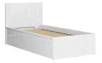 Lova viengulė Tetrix B, 90 x 200 cm, balta, be čiužinio, su grotelėmis