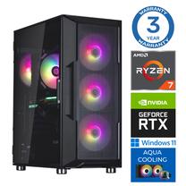 Stacionārs dators Intop Ryzen 7 7700X, DDR5 32 GB, SSD 500 GB, Nvidia GeForce RTX 3060 12 GB GDDR6, Windows 11 Home