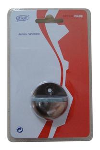 Durų atrama James Hardware DS013CC, 2.5 cm, Ø 4.5 cm, plastikas/guma/plienas, vario sp.