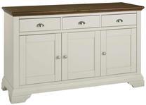 Komoda Home4you, ruda sp./balta sp., 98 cm x 55 cm x 155 cm