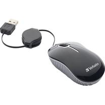 Vadu datora pele Verbatim Mini Travel, ar vadu pie usb / ps/2, melna krās.