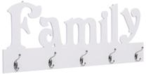 Sieninė drabužių kabykla VLX Family, balta sp.