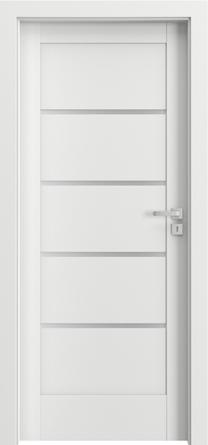 Iekšdurvju vērtne iekšējās telpas Porta Verte Home G4, kreisais, balta, 203 cm x 84.4 cm x 4 cm