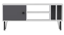 ТВ стол Kalune Design Arven, антрацитовый цв./белый цв., 25 см x 120 см x 51.6 см