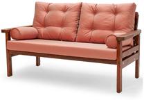 Õuesohva Kalune Design Milan 3-Seat 675SWG1306, oranž v./pähklipuu v., 83 cm x 164 cm x 95 cm