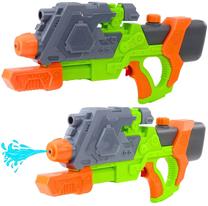 Игрушечный водяной пистолет Lean Toys 23481, 50 см Зеленый цв./Oранжевый цв.