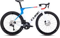 Velosipēds šosejas Cube Litening Aero C:68X Race, 27 ", 23" rāmis, zila krās./balta krās./sarkana krās.