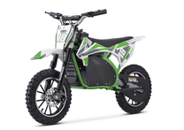 Детский электромотоцикл Lean Cars Cross Bike HP114E, зеленый цв.