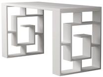 Rašomasis stalas Kalune Design Maze 855DTE3815, 140 cm x 60 cm, 75 cm, balta sp.