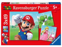 Пазл Ravensburger Super Mario 05186, 21 см x 21 см, 147 шт., многоцветный