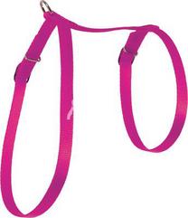 Шлейка для кошек Zolux Nylon, 30 см x 10 мм, розовый цв.