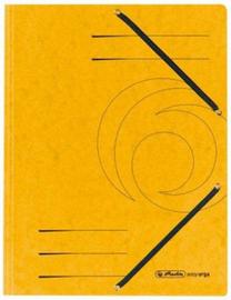 Aplankas su guma Herlitz, A4 Geltona