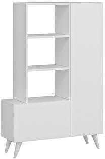 Batų spintelė Kalune Design Agostina, balta sp., 31.5 cm x 80 cm x 121 cm