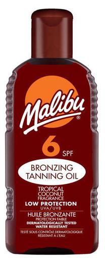 Stiprinantis įdegį aliejus Malibu SPF6, 200 ml