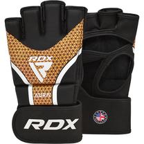 MMA pirštinės RDX Sports Aura Plus T-17, aukso sp./juoda sp., M
