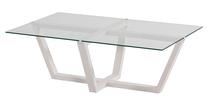 Kavos staliukas Kalune Design Amalfi, balta sp., 105 cm x 65 cm x 35 cm