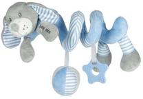 Rotaļlietas ratiem Baby Mix Spiral Dog, zila krās./pelēka krās.