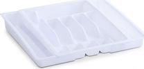 Stalčiaus organizavimo įdėklas Zeller 24891, 29 cm x 38 cm x 6.5 cm, plastikas, balta sp.