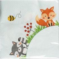 Popierinės servetėlės Arpex Forest Animals, 33 cm x 33 cm, įvairių spalvų, 20 vnt.