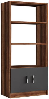 Pastatoma lentyna Kalune Design Vario D, antracito sp./medžio sp., 140 cm x 63.6 cm x 37.6 cm