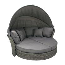 Lauko modulinė sofa Home4you, pilka sp.