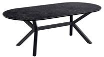 Kavos staliukas Laxey 61541, juoda sp., 64 cm x 130 cm x 45 cm