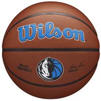 Баскетбольный мяч Wilson Team Alliance Dallas Mavericks, 7 размер, синий цв./коричневый цв./белый цв.