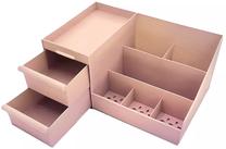 Органайзер для кистей Iko Makeup, 393 г, 17 см x 28 см, розовый цв.