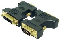 Adapteris Logilink DVI-I to VGA DSUB HD D-Sub 15-pin male, DVI-I female, juoda sp.